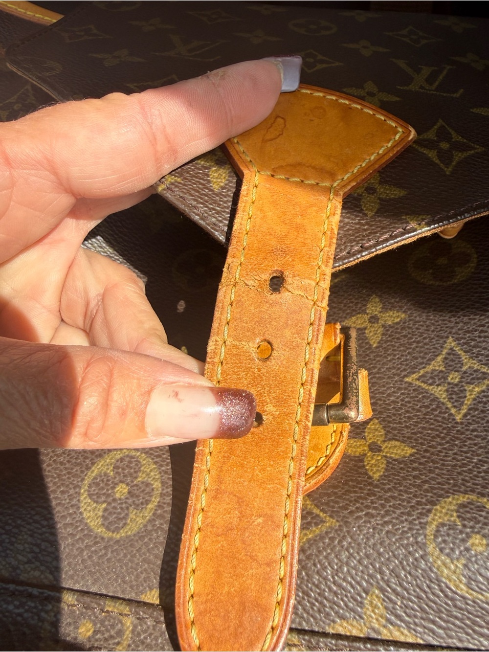 Louis Vuitton Monogram Canvas Backpack in Brown and Tan Leather GM - Picture 2 of 16